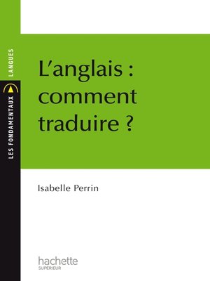cover image of L'anglais